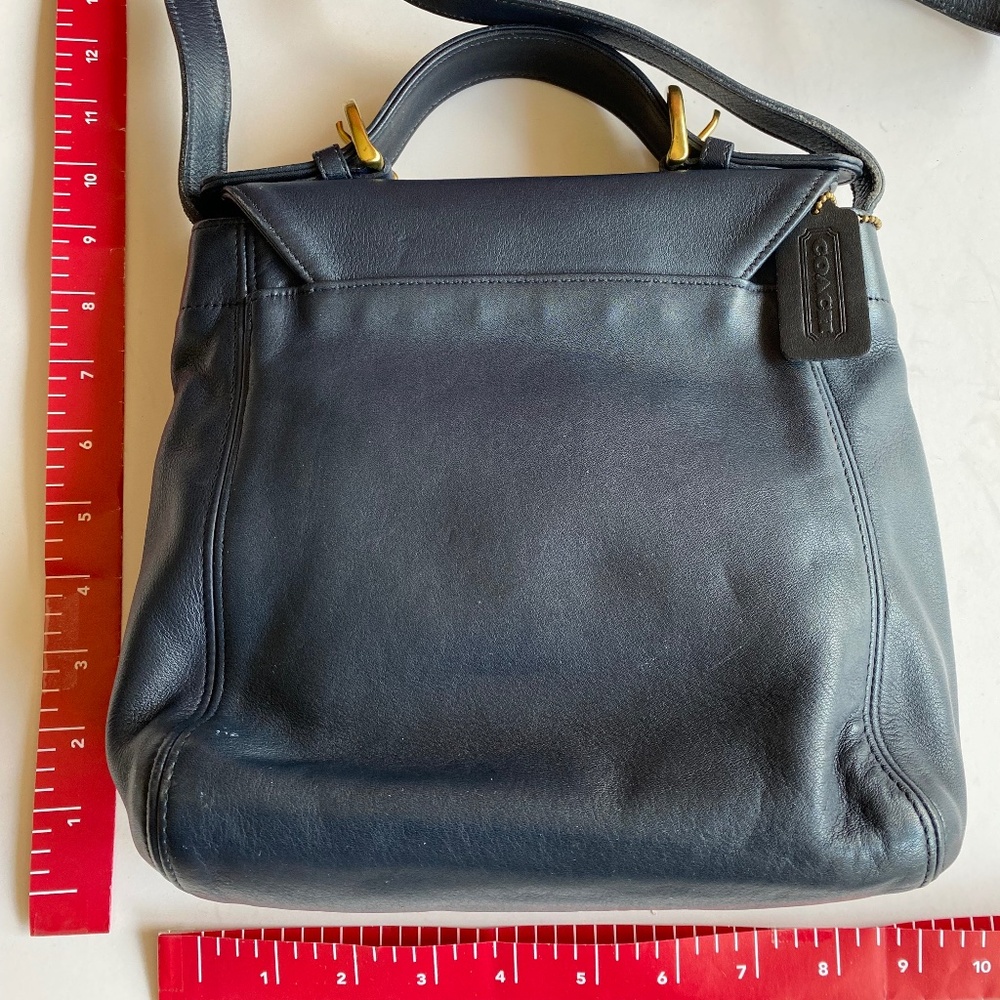 Coach Vintage Soho Purse-- Navy Leather - Picture 3 of 6